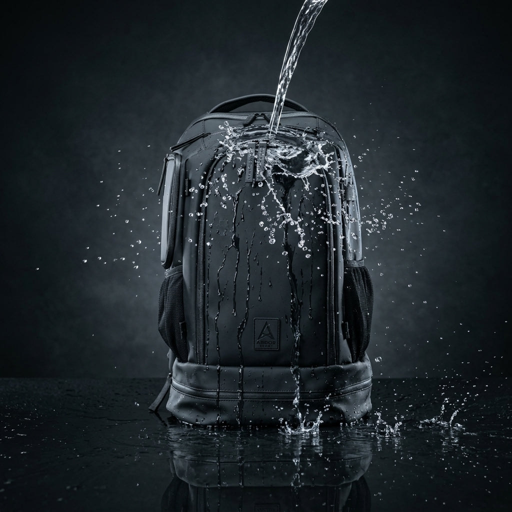 AthleteBag™ Pro med vandafvisende materiale – vand perler af